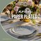 Earthtrends Heavy Duty Paper Plates for parties – Includes 8-Inch Paper Dessert Plates and 10-Inch Paper Dinner Plates – Disposable Floral Paper Plates for Parties, Weddings, Events, BBQs, Birthdays, Catering, Holidays – Elegant Tableware Set